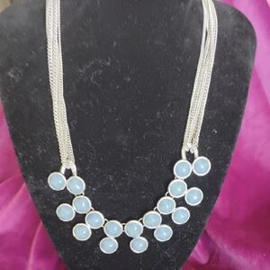Kenneth Cole Silver and Blue Necklace